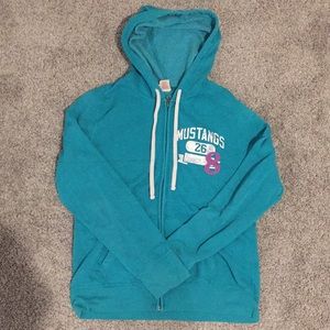 mustangs zip up hoodie!